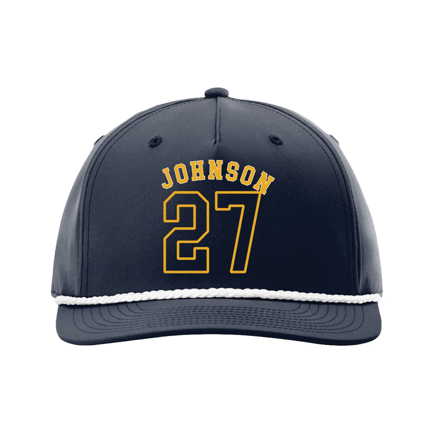 Five-Panel Classic Rope Cap — Shirsey Arch in Navy
