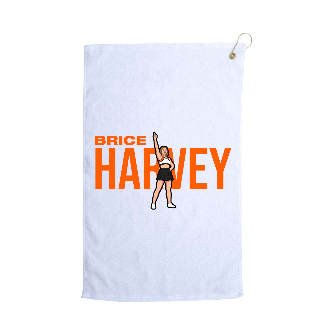 Golf Towel — Player Name in White