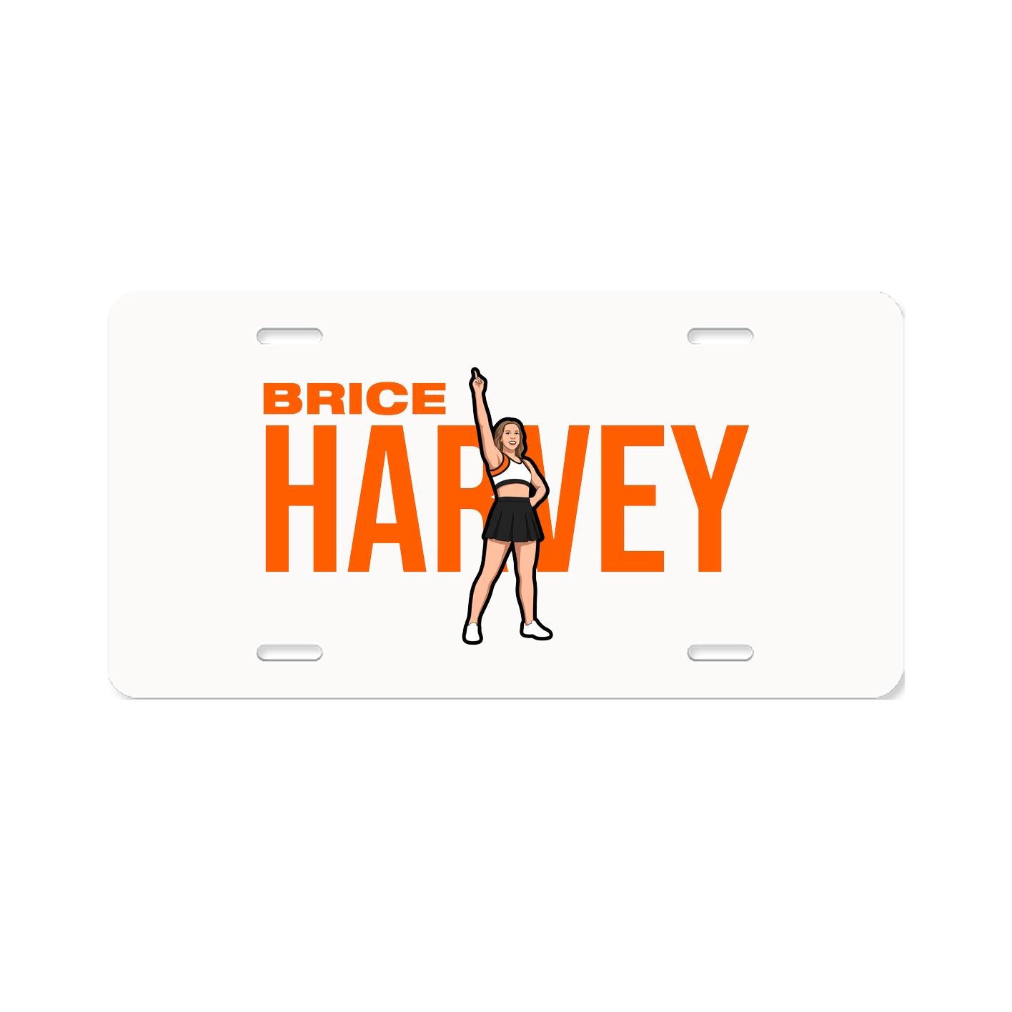 License Plate — Player Name in Classic