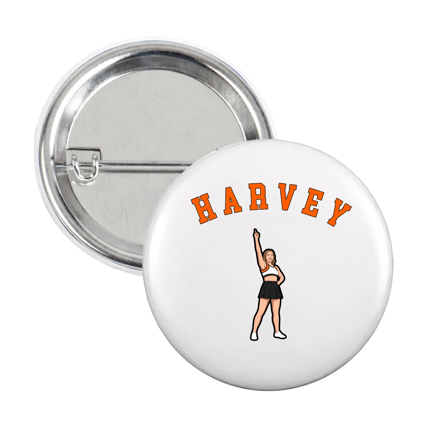 Game Day Button — Shirsey Arch in White