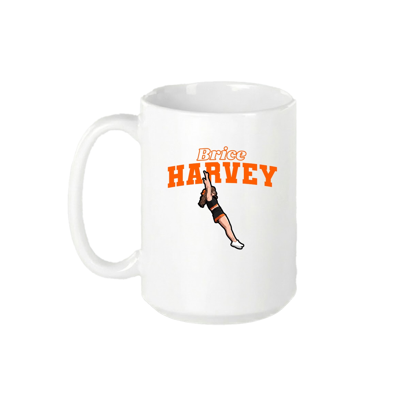 15oz Coffee Mug — Name Arch in White