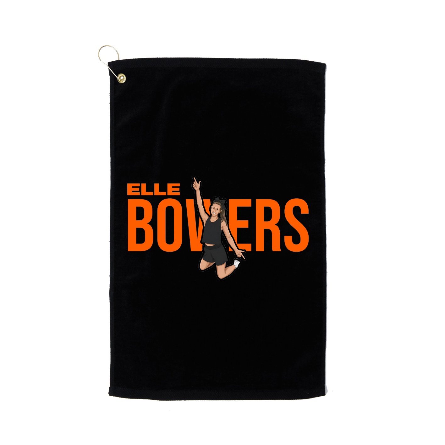 Golf Towel — Player Name in Black