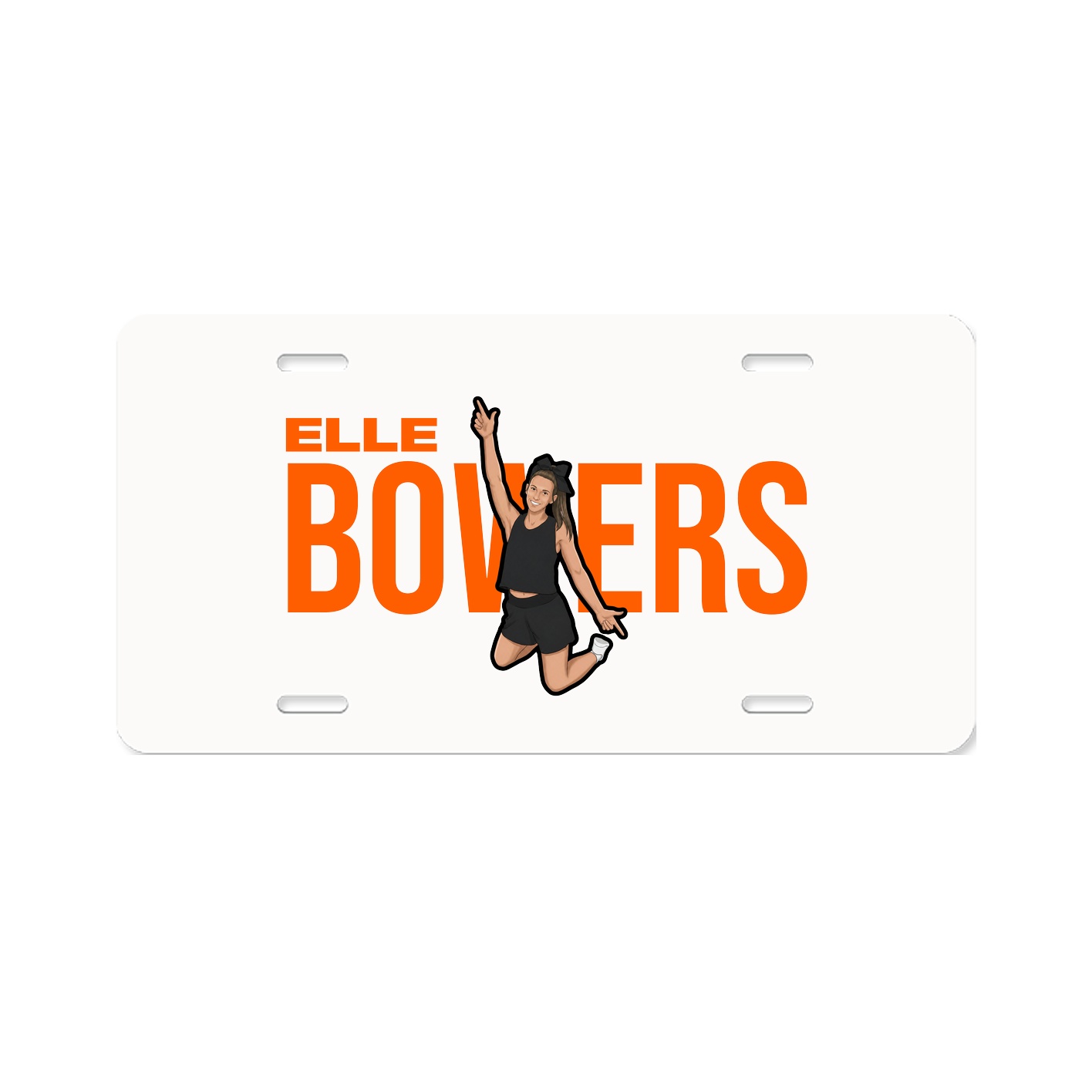License Plate — Player Name in Classic