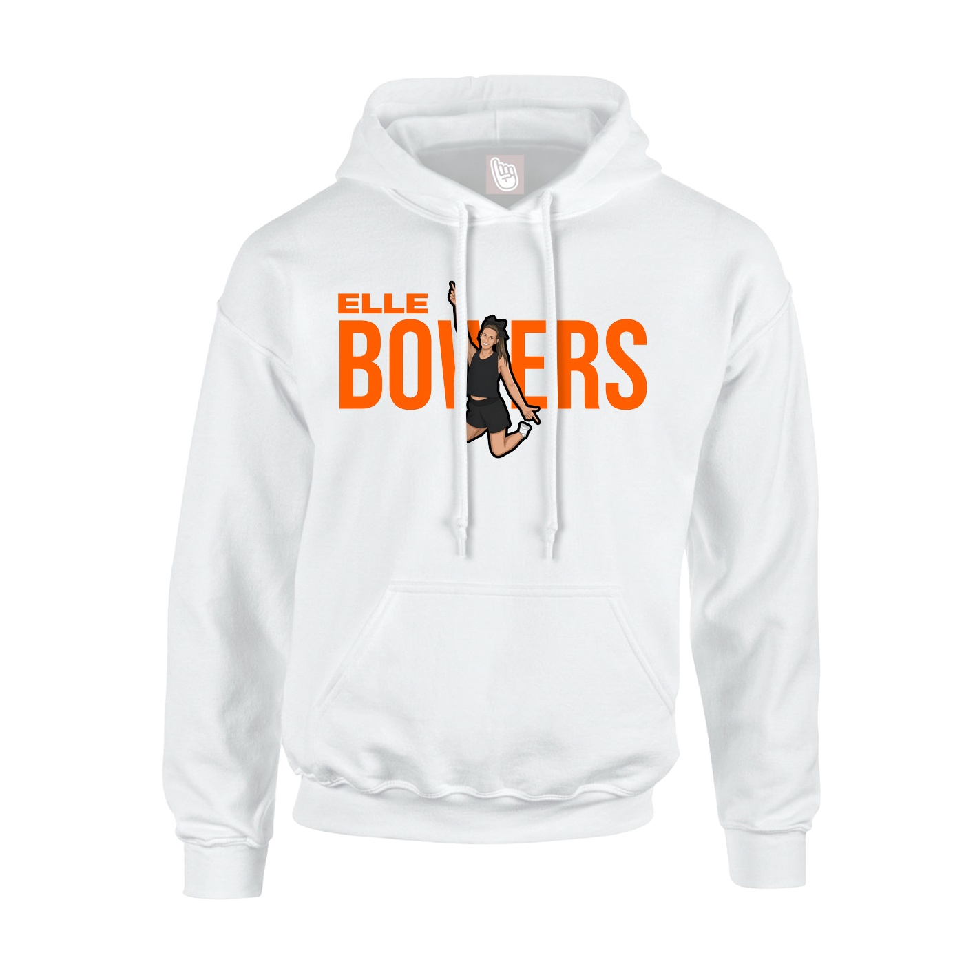 Hoodie — Player Name in White