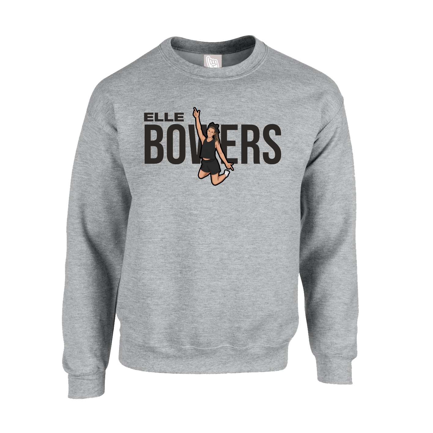 Fleece Crew — Player Name in Grey