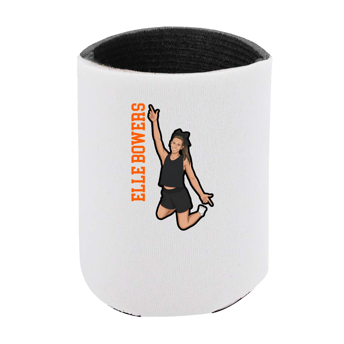 Can Holder — Name Vertical in White