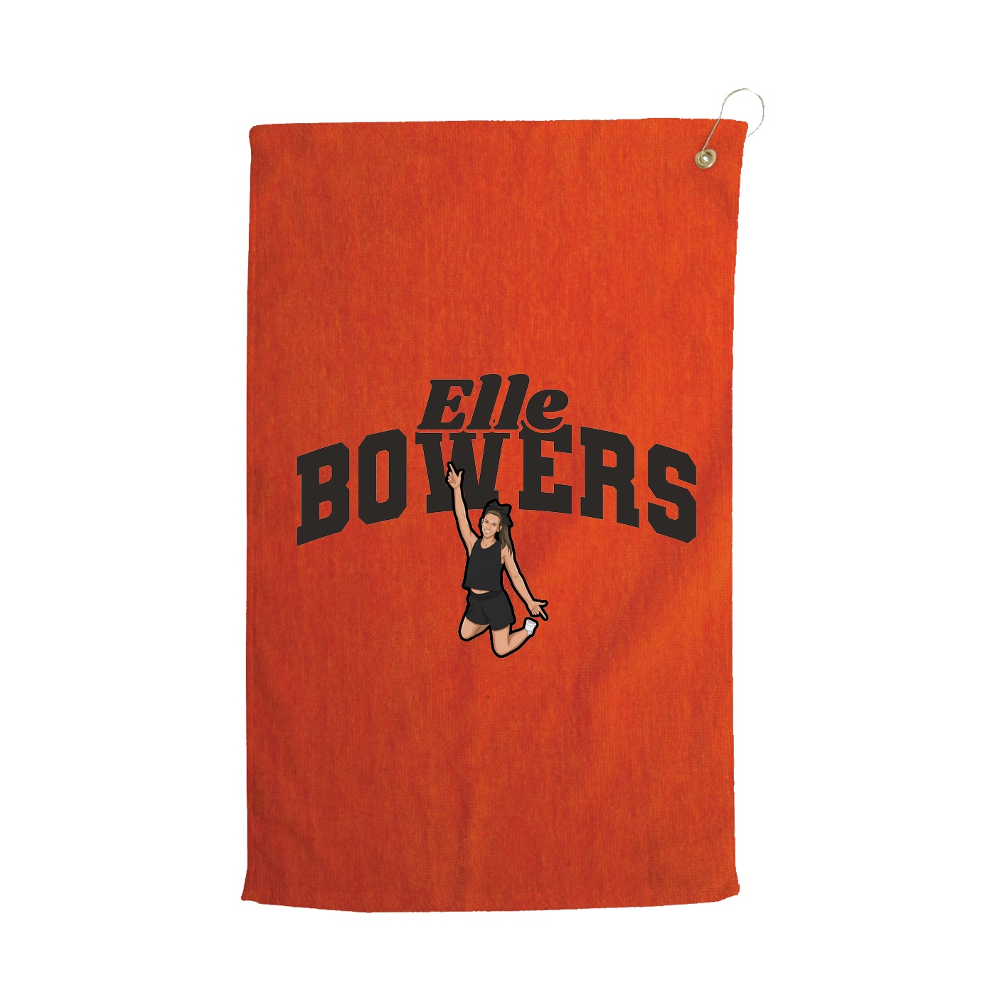 Golf Towel — Signature Arch in Orange