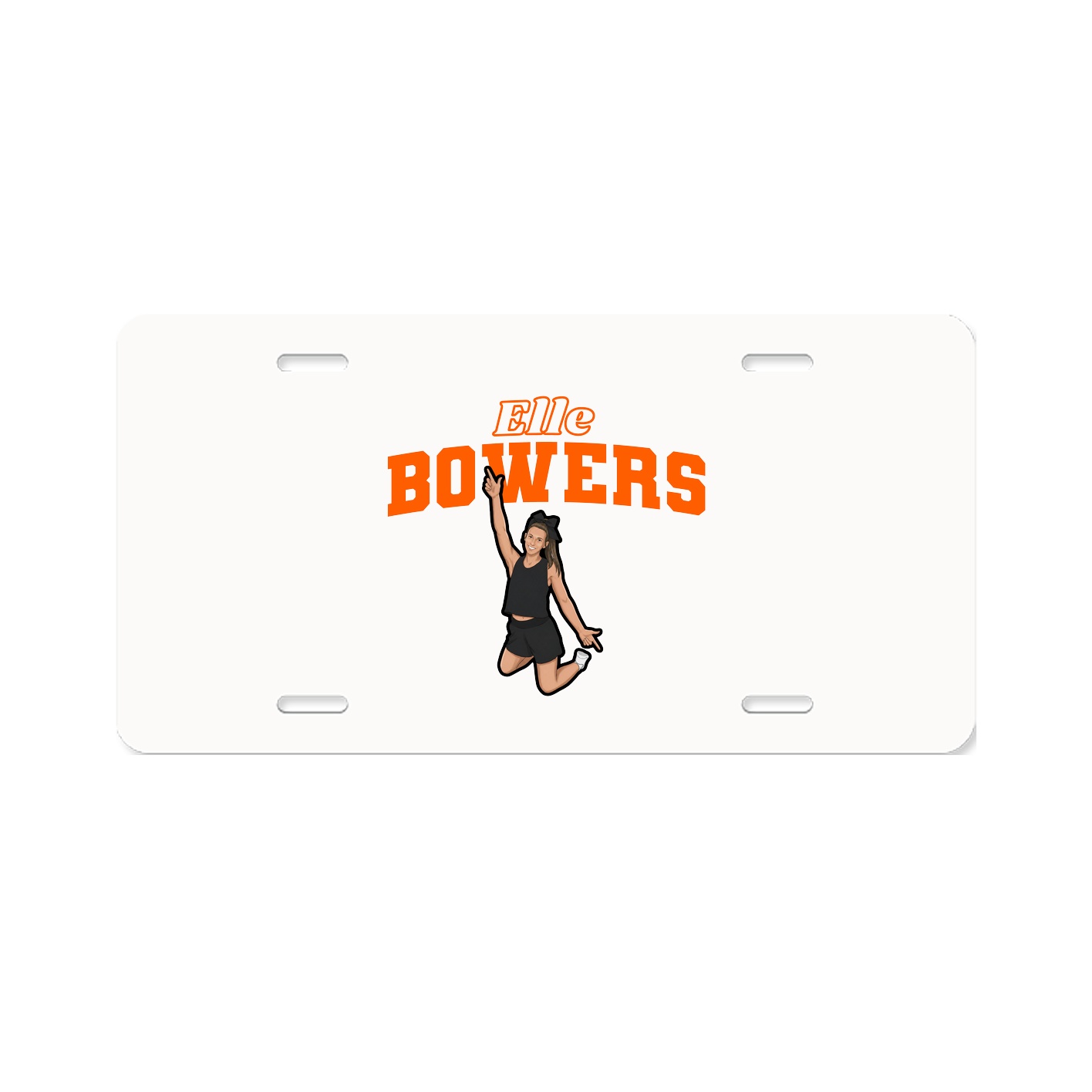 License Plate — Name Arch in Classic