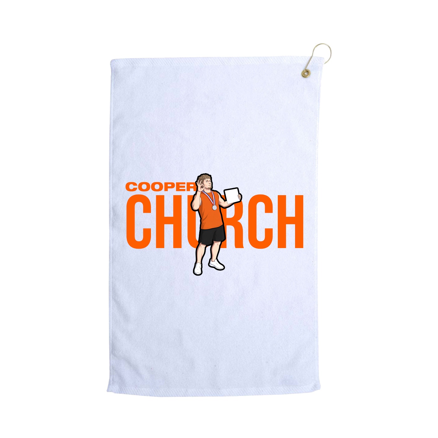 Golf Towel — Player Name in White