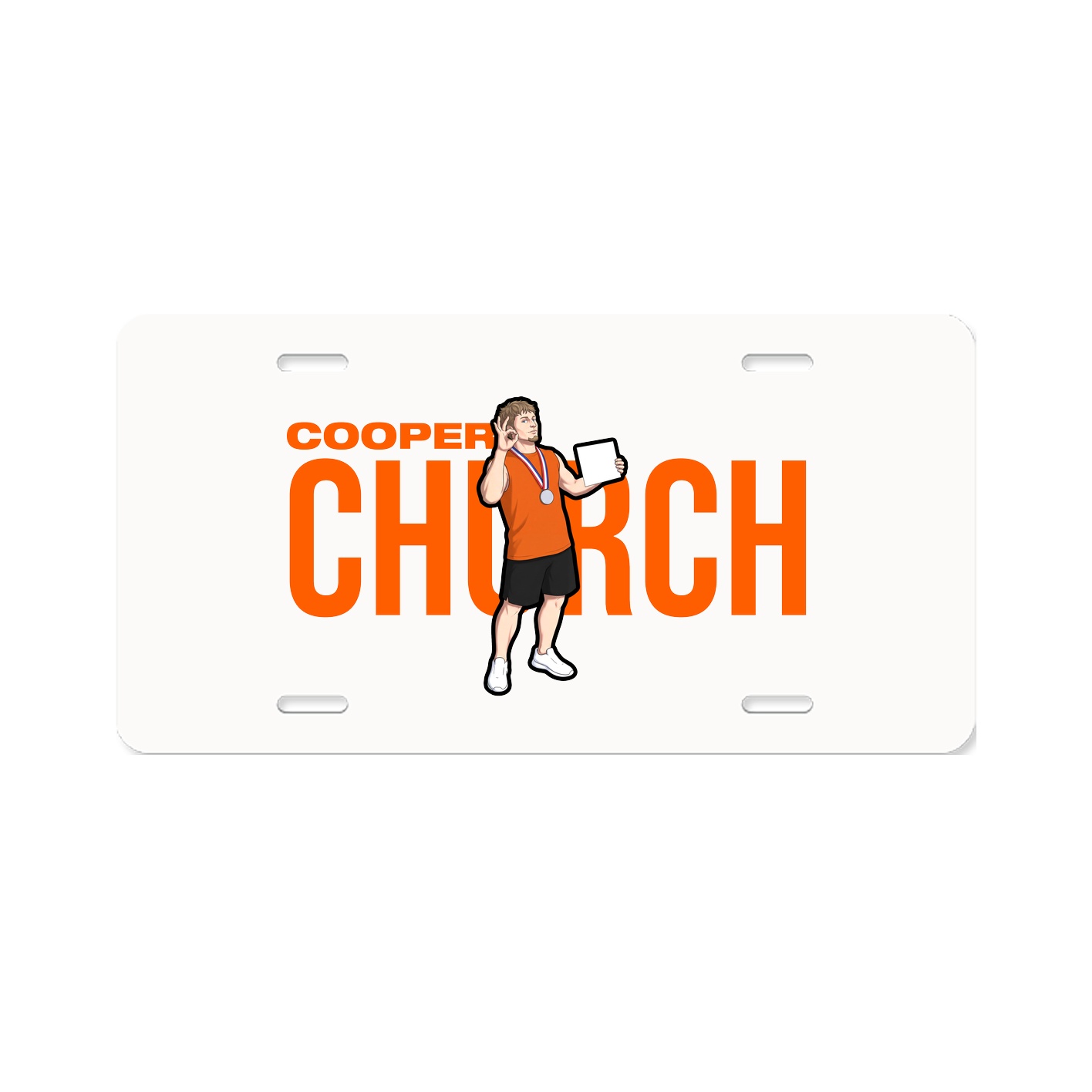 License Plate — Player Name in Classic