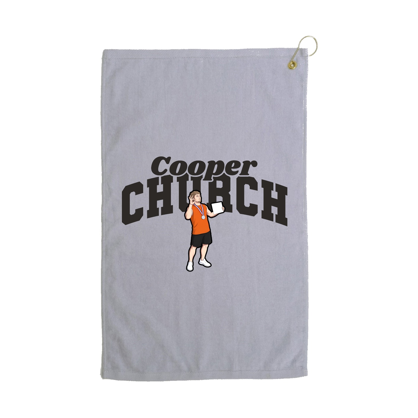 Golf Towel — Signature Arch in Grey