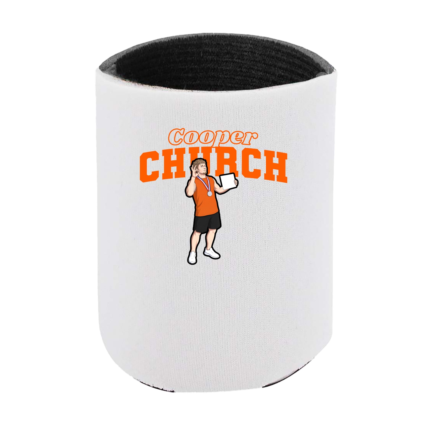 Can Holder — Name Arch in White