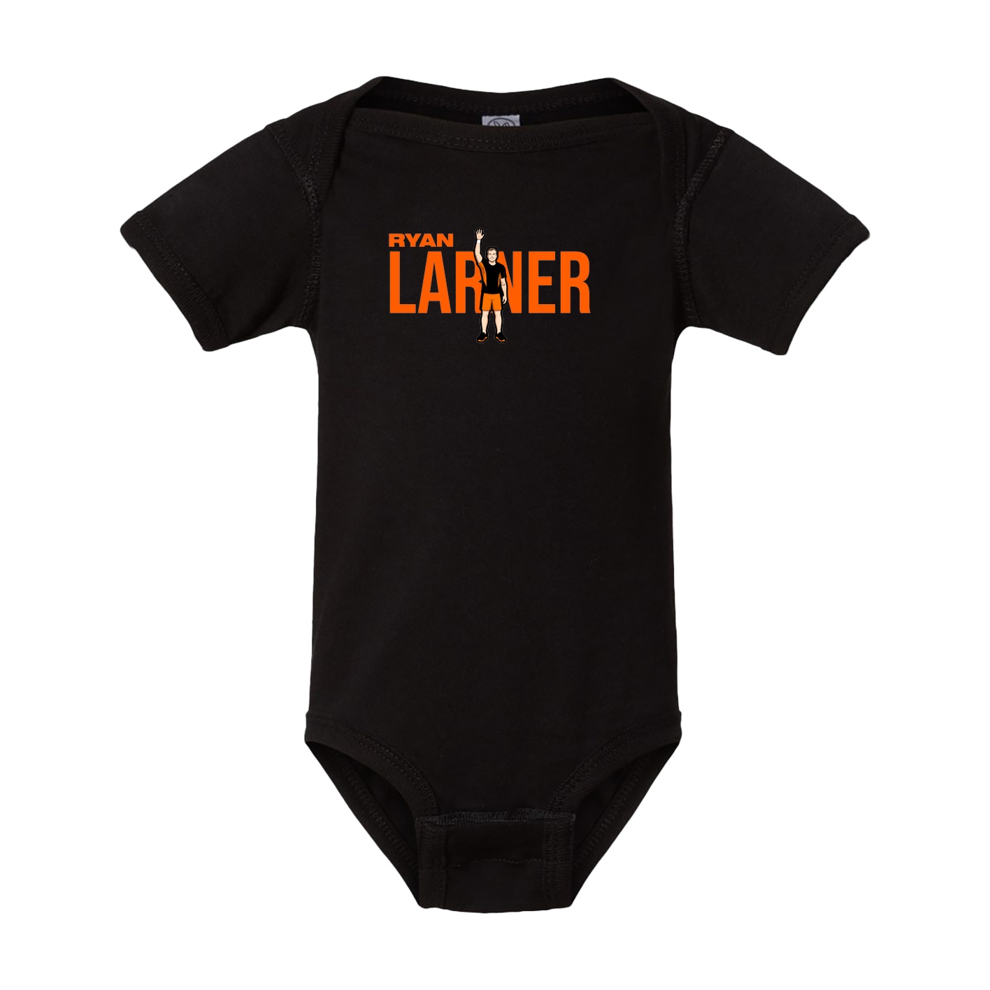 Baby Onesie — Player Name in Black