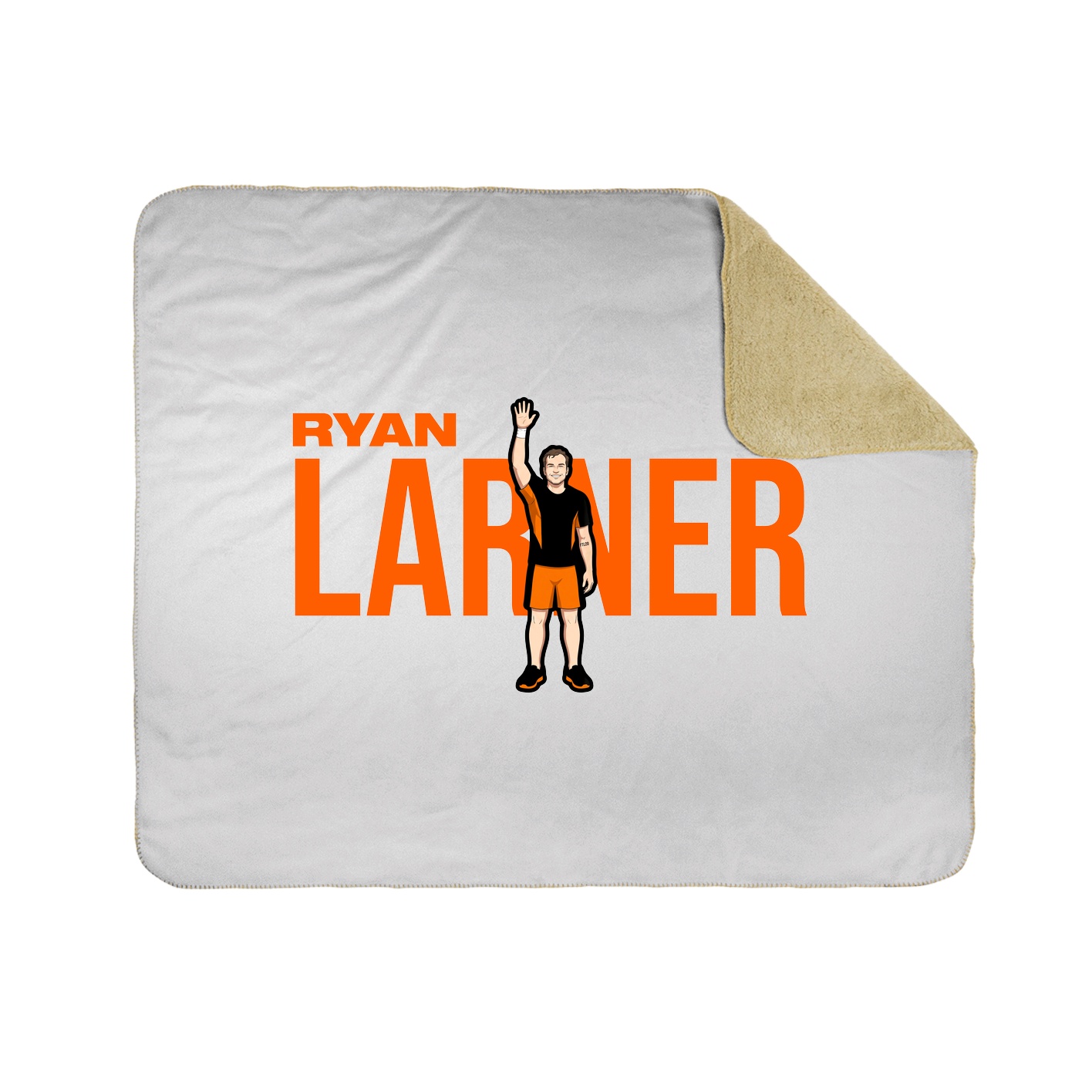 Throw Blanket — Player Name in White