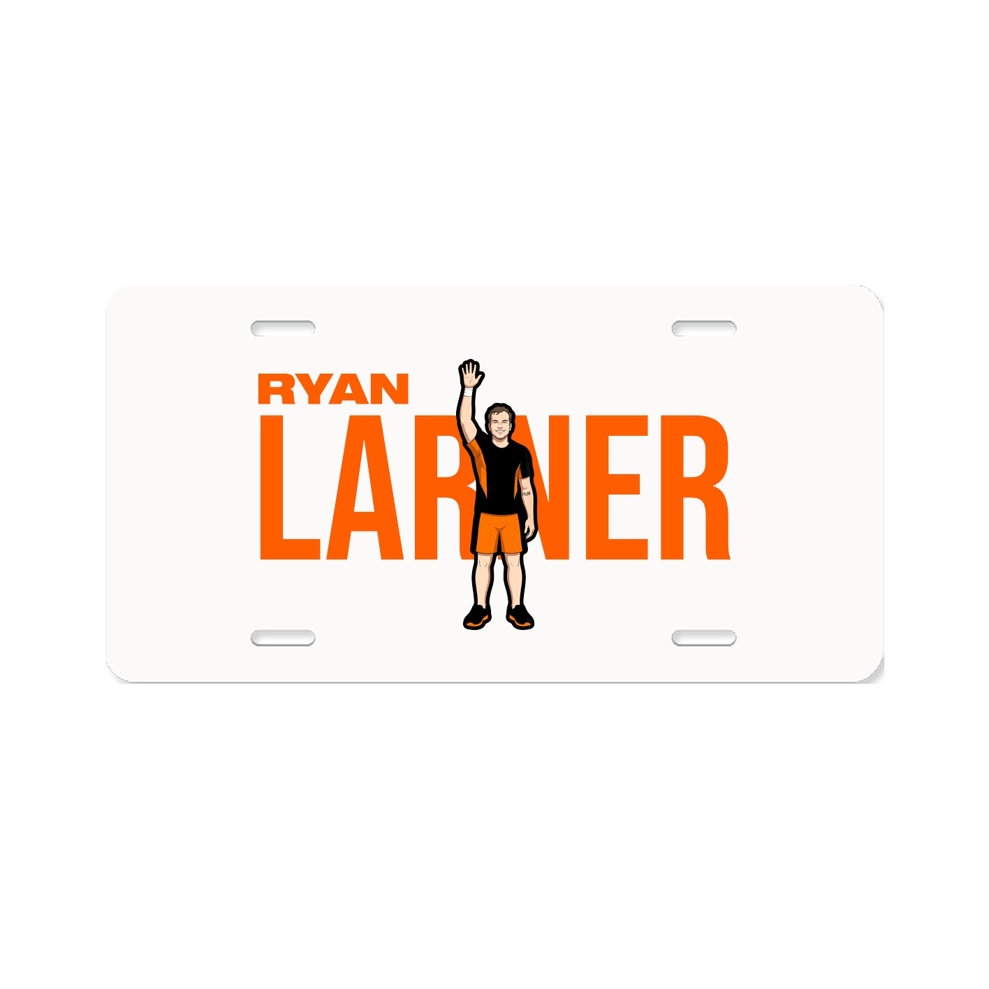 License Plate — Player Name in Classic