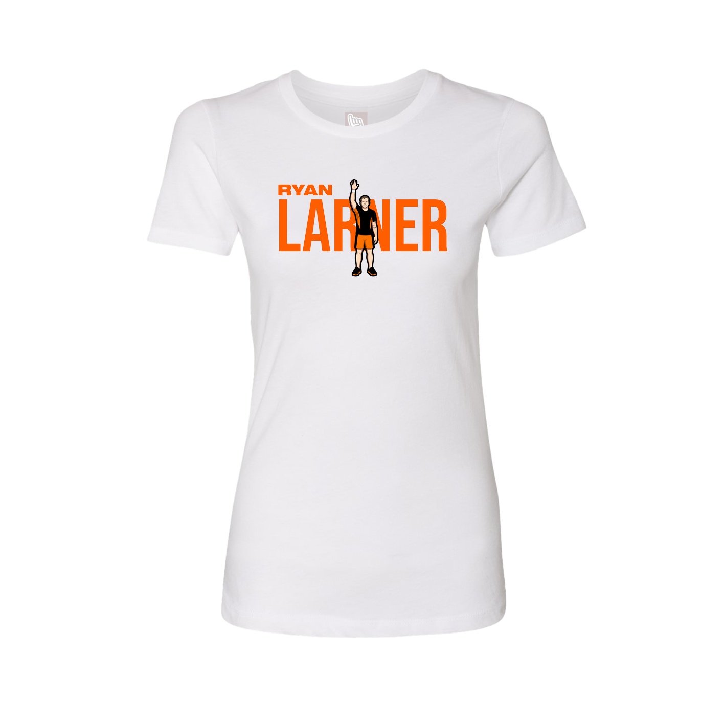 Fitted Women's Tee — Player Name in White