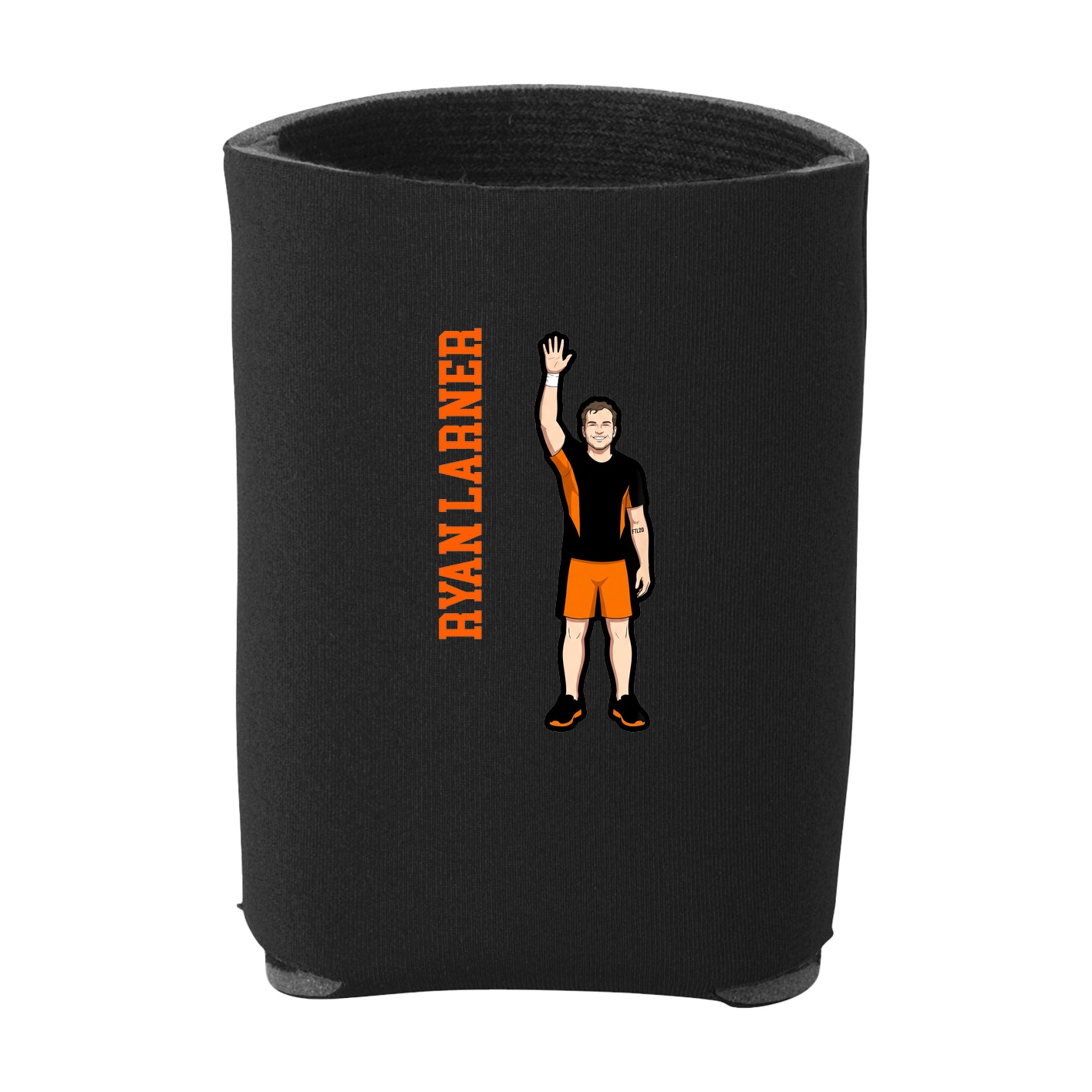 Can Holder — Name Vertical in Black
