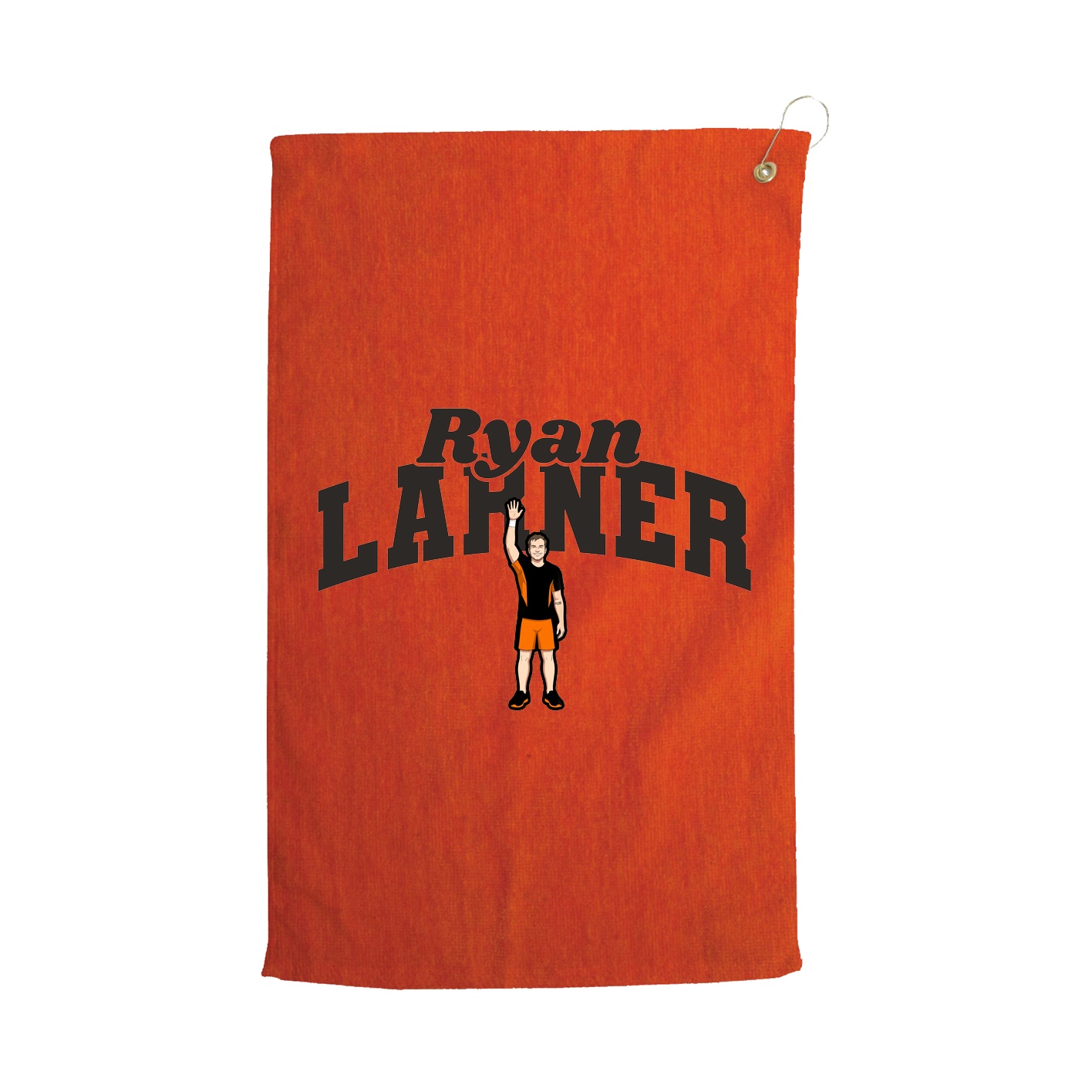 Golf Towel — Signature Arch in Orange