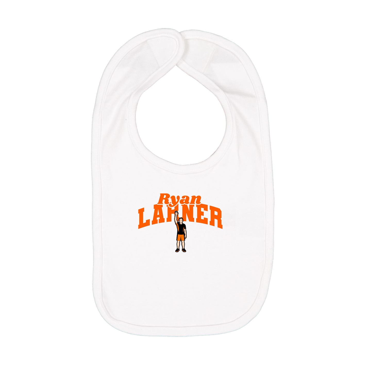 Infant Bib — Signature Arch in White