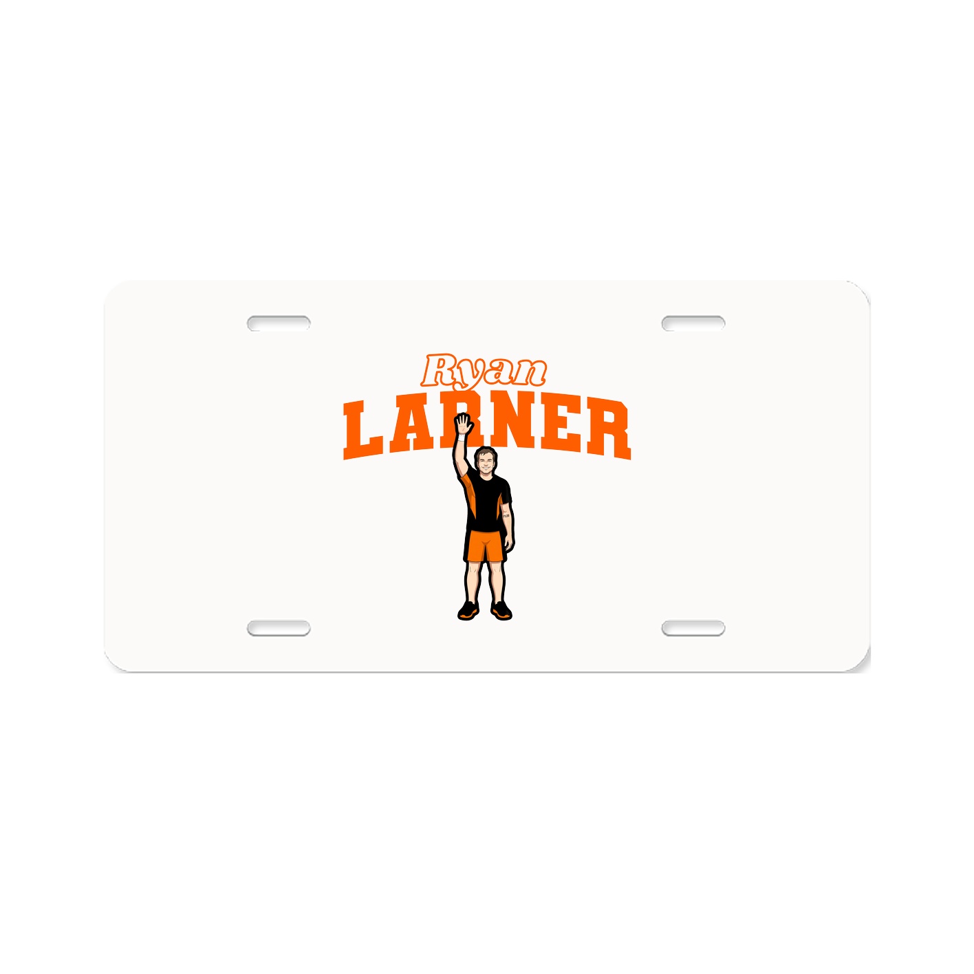 License Plate — Name Arch in Classic