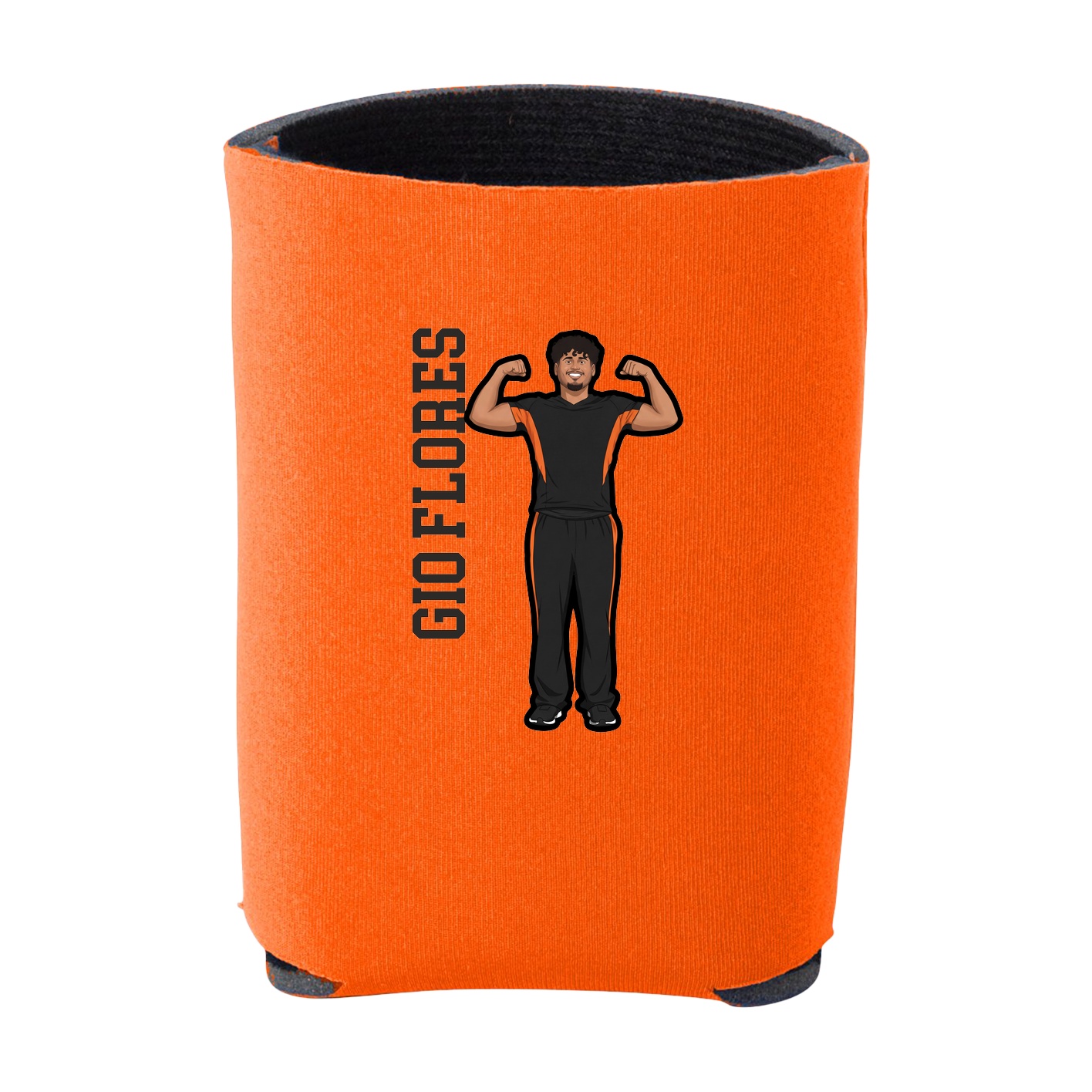 Can Holder — Name Vertical in Orange