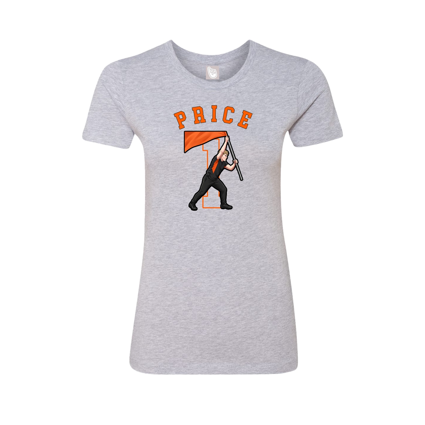 Fitted Women's Tee — Shirsey Arch in Grey