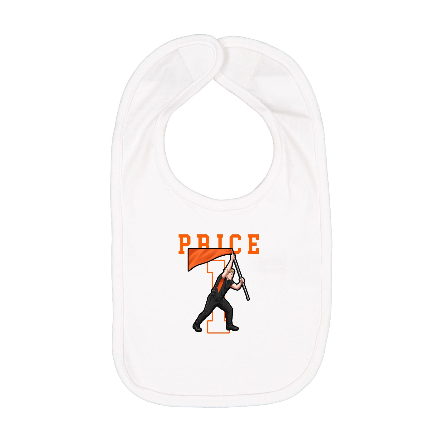 Infant Bib — Shirsey in White