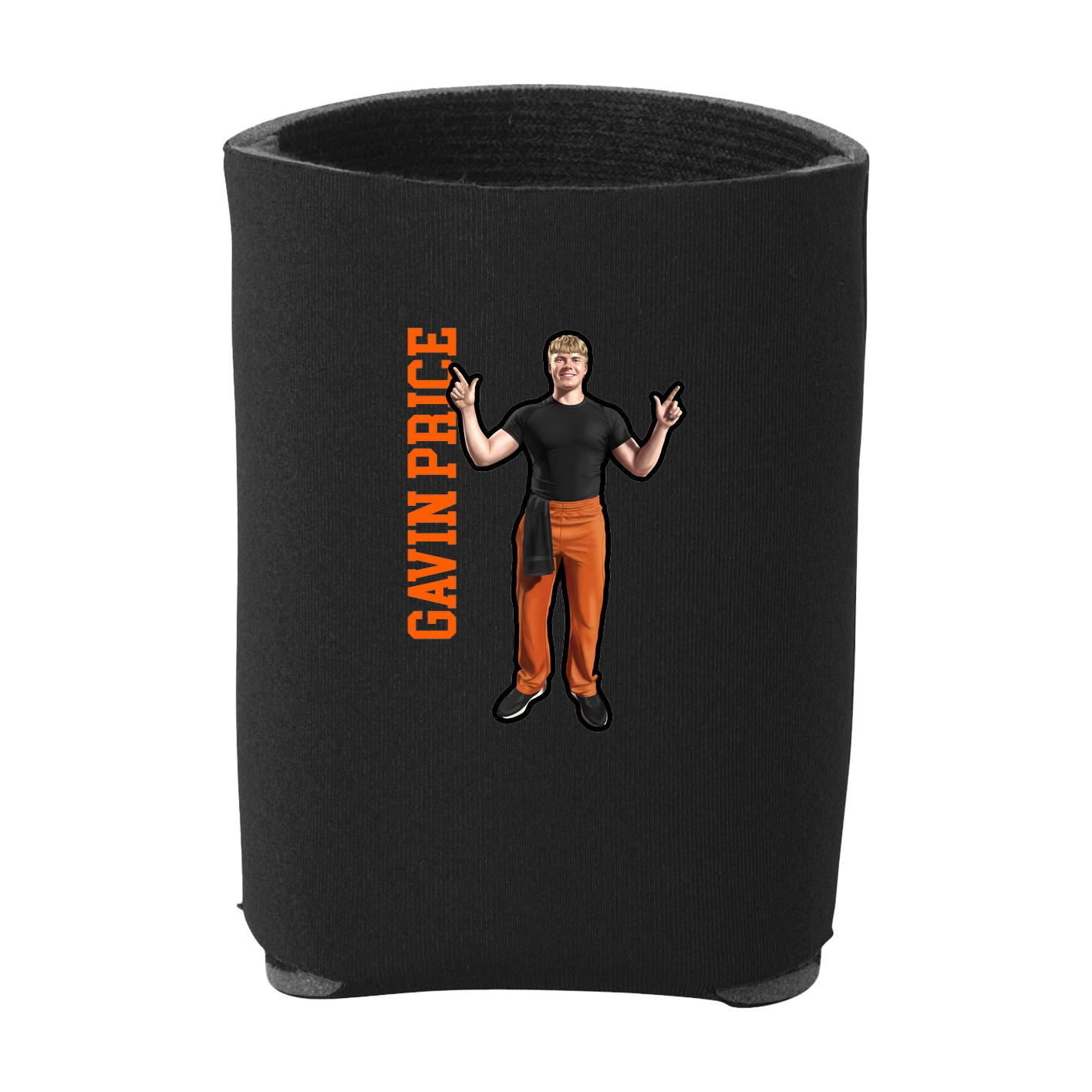Can Holder — Name Vertical in Black