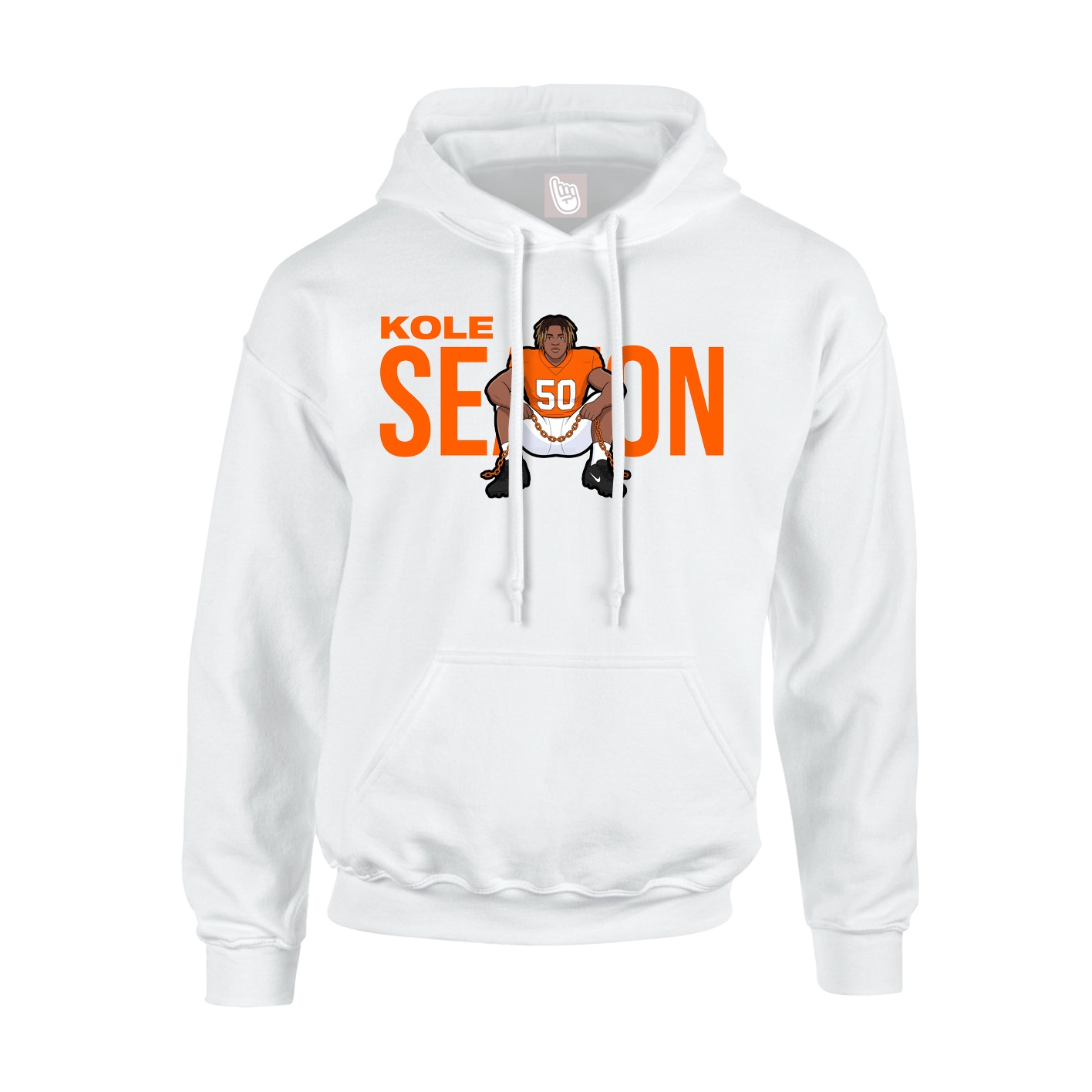 Hoodie — Player Name in White