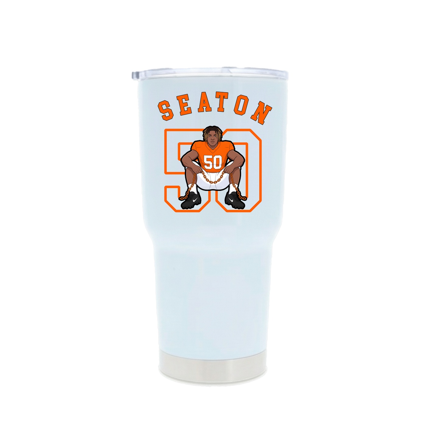 30oz Stainless Steel Tumbler — Shirsey Arch in White