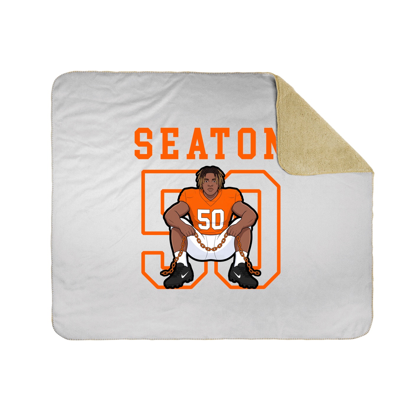 Throw Blanket — Shirsey in White