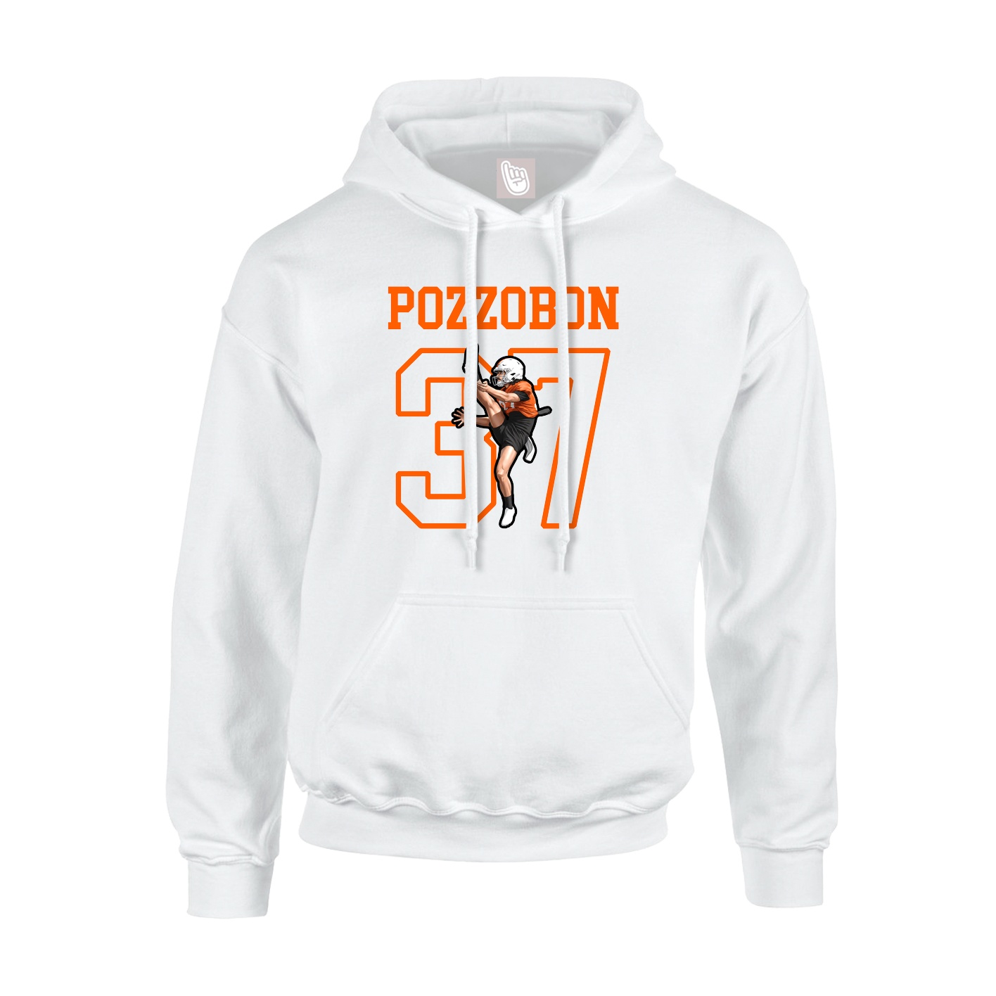 Hoodie — Shirsey in White