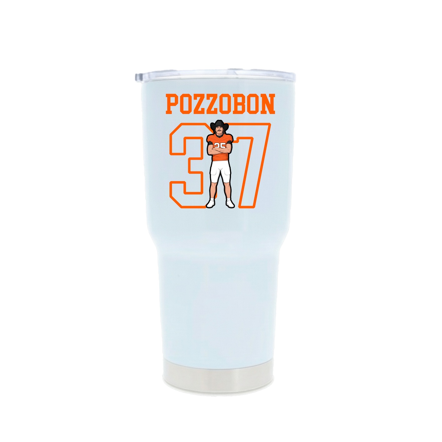 30oz Stainless Steel Tumbler — Shirsey in White