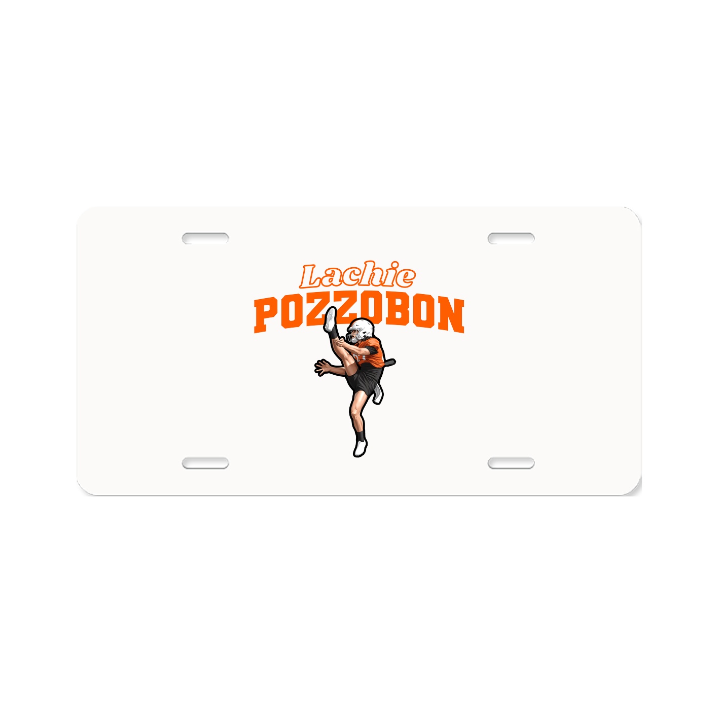 License Plate — Name Arch in Classic