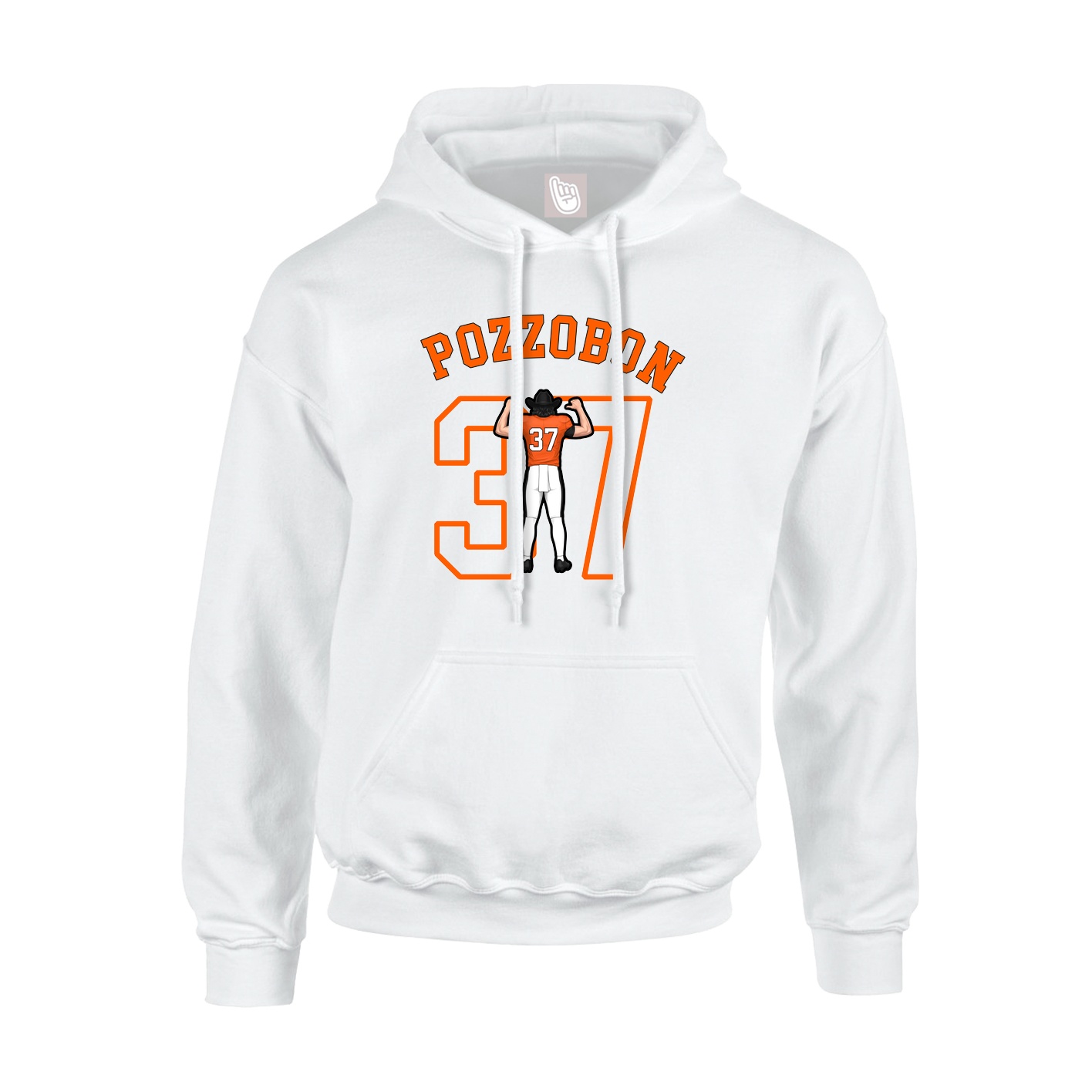 Hoodie — Shirsey Arch in White