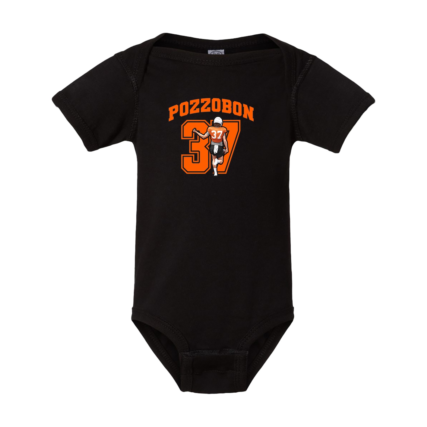 Baby Onesie — Number in Black