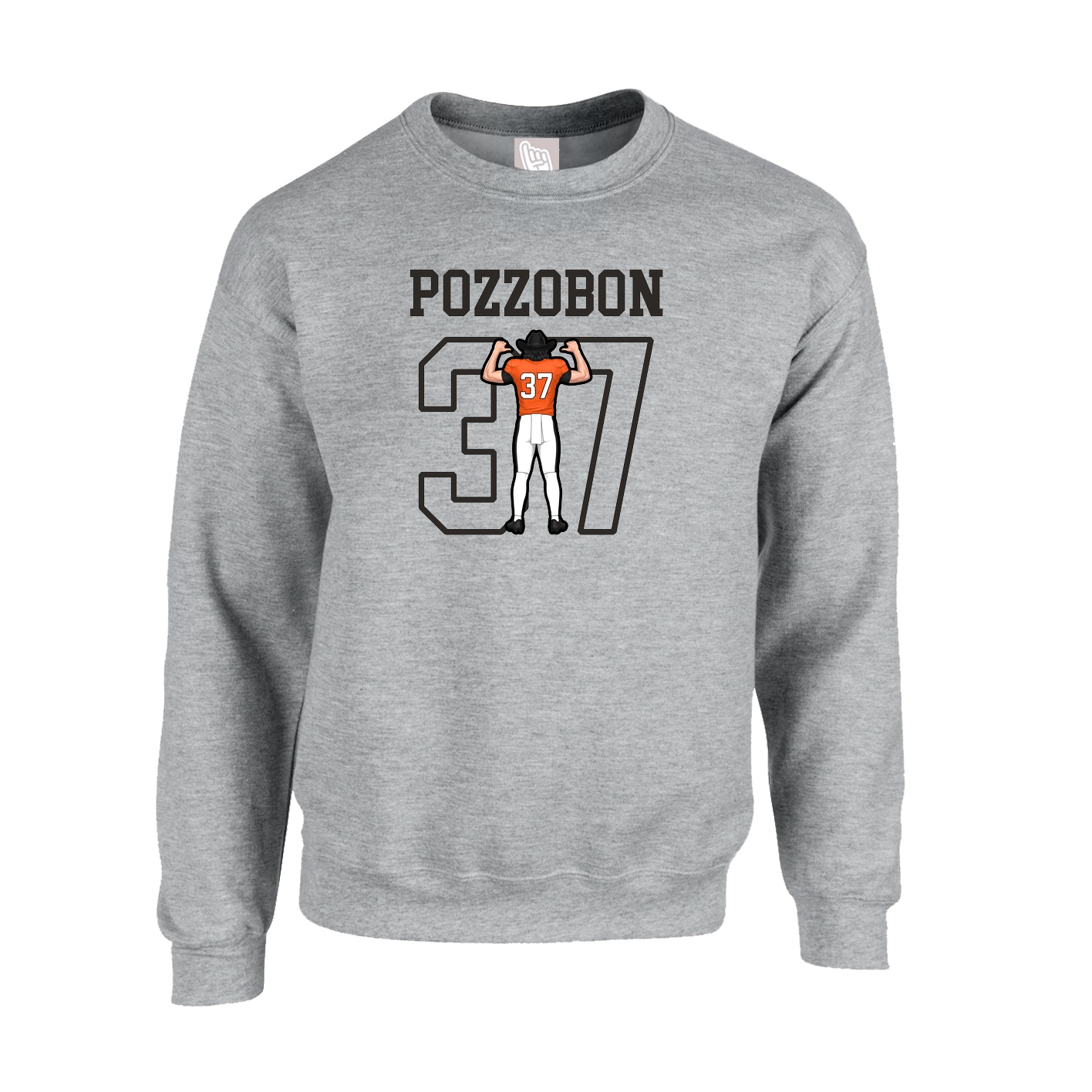 Fleece Crew — Shirsey in Grey