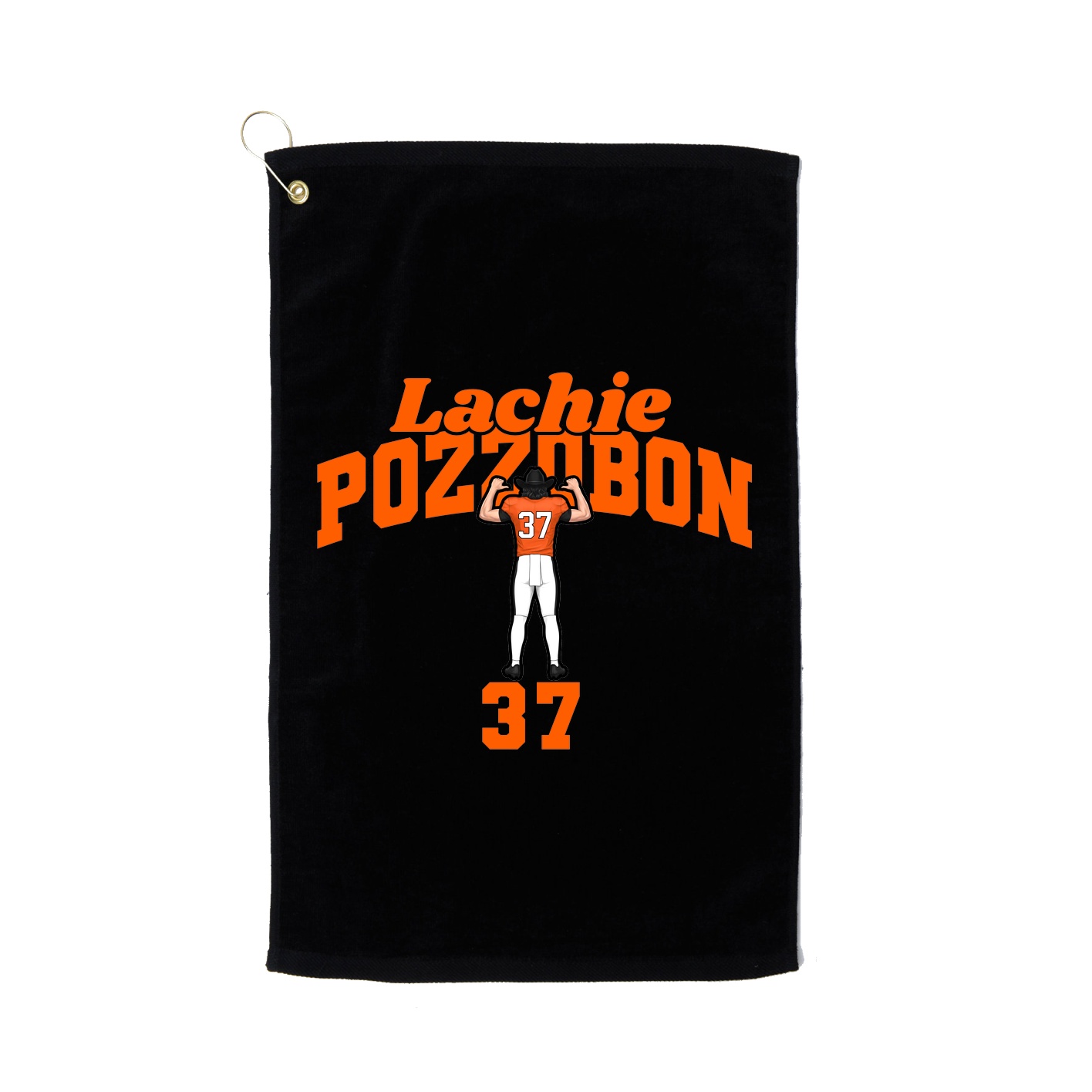 Golf Towel — Signature Arch in Black