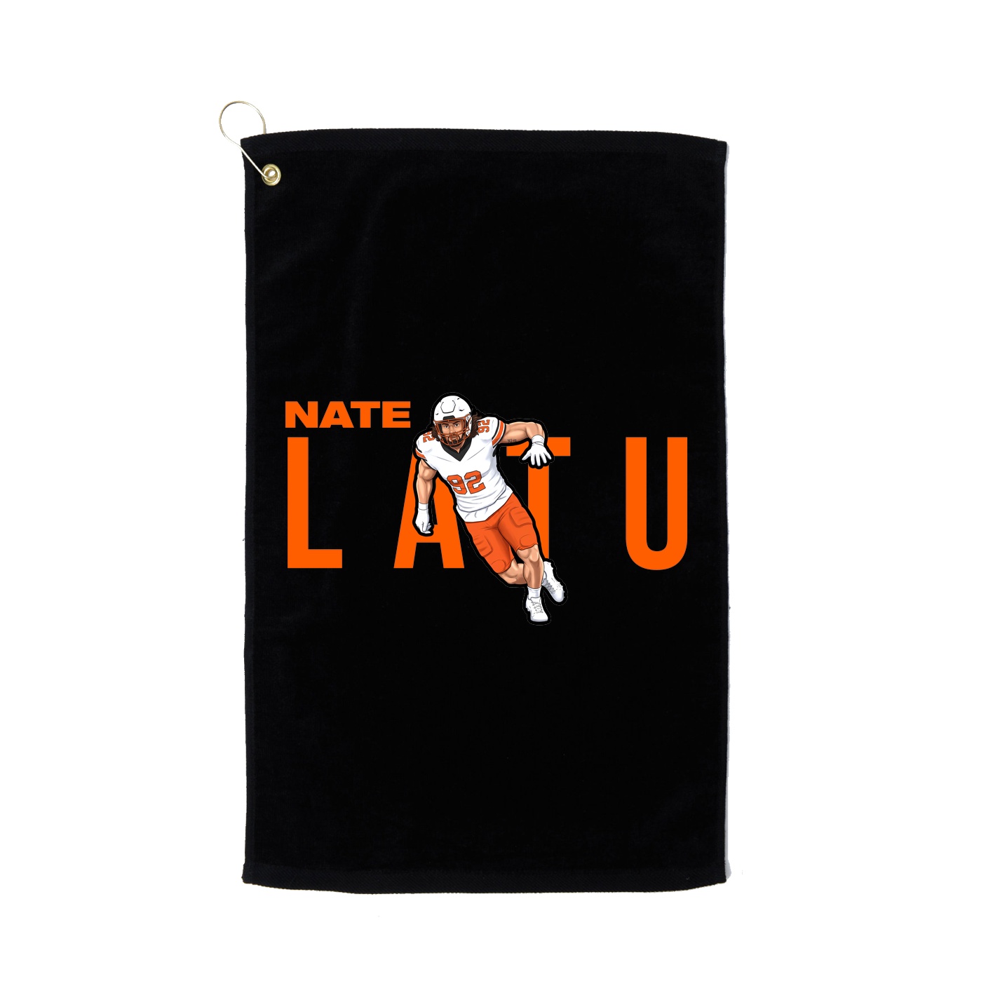 Golf Towel — Player Name in Black