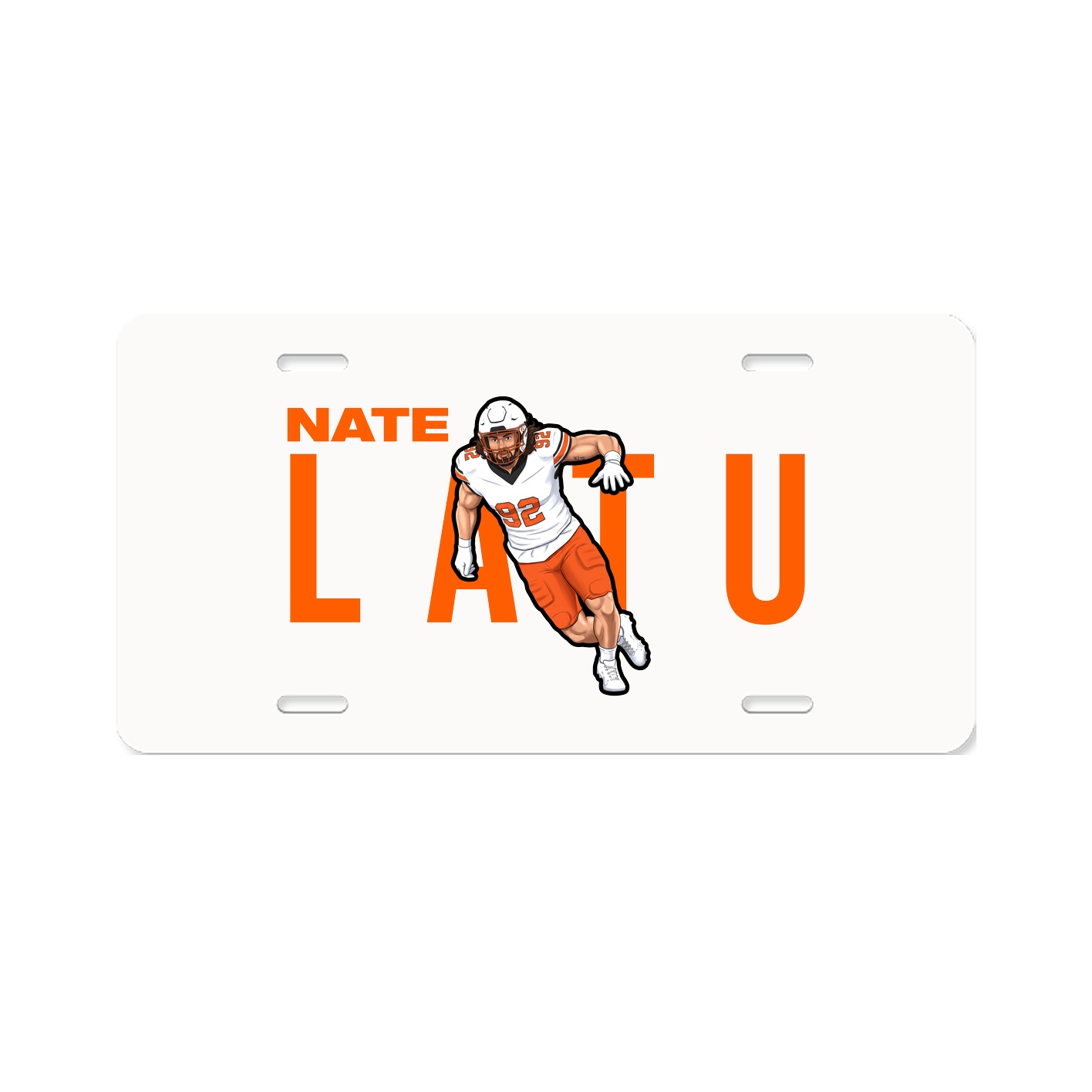 License Plate — Player Name in Classic