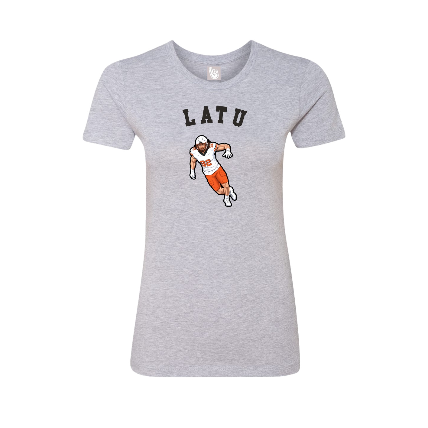 Fitted Women's Tee — Shirsey Arch in Grey