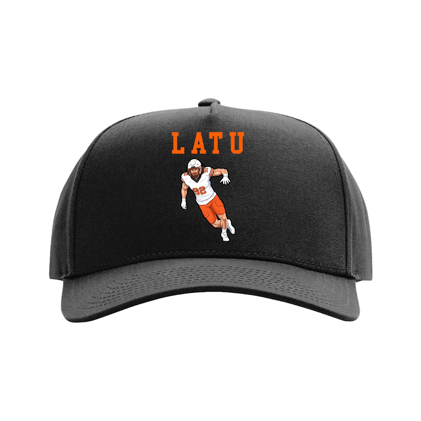 Full Fabric Five-Panel Champ Cap — Shirsey in Black