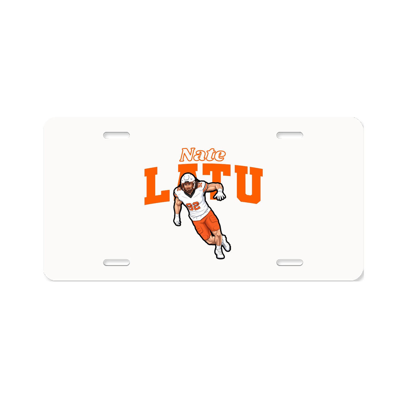 License Plate — Name Arch in Classic