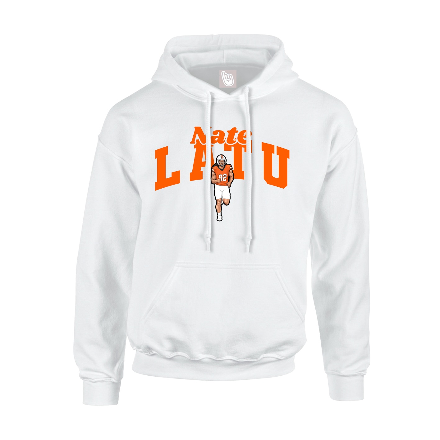 Hoodie — Signature Arch in White