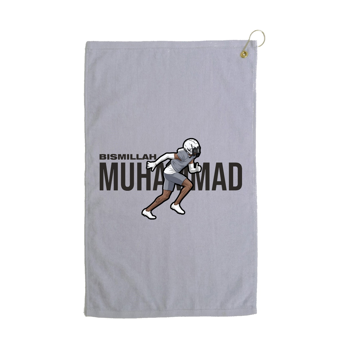 Golf Towel — Player Name in Grey