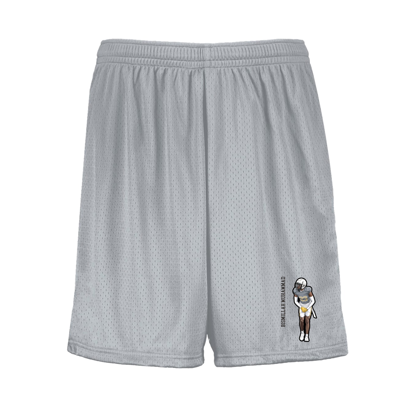 Shorts — Name Vertical in Silver