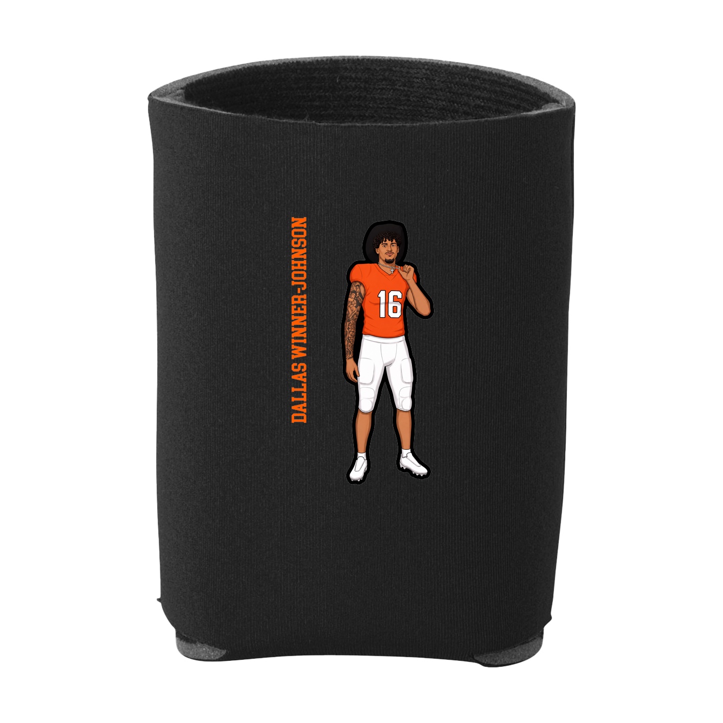 Can Holder — Name Vertical in Black
