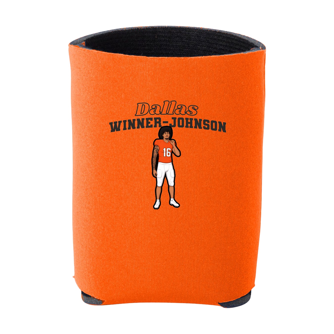 Can Holder — Name Arch in Orange