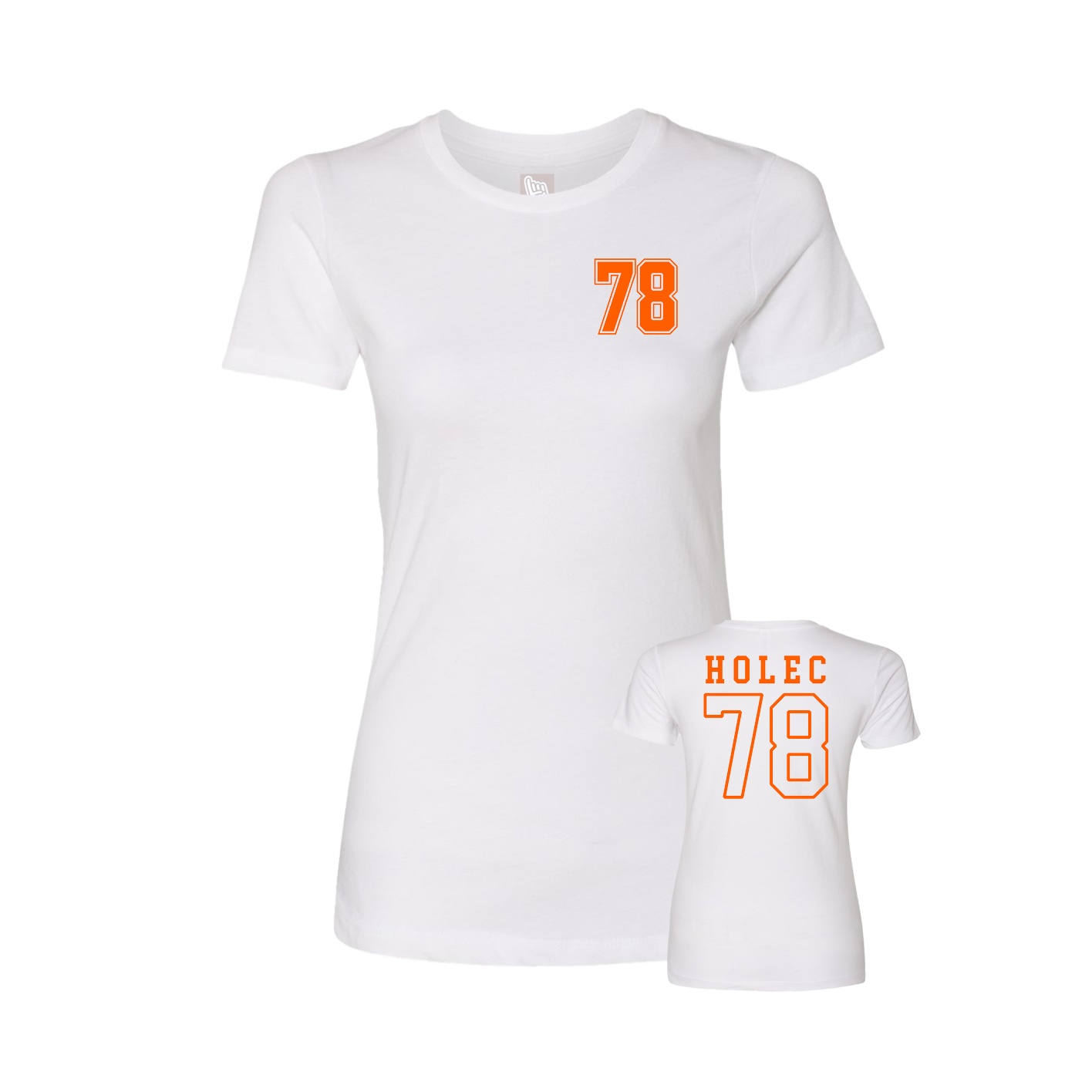 Womens Tee — Chest Back in White