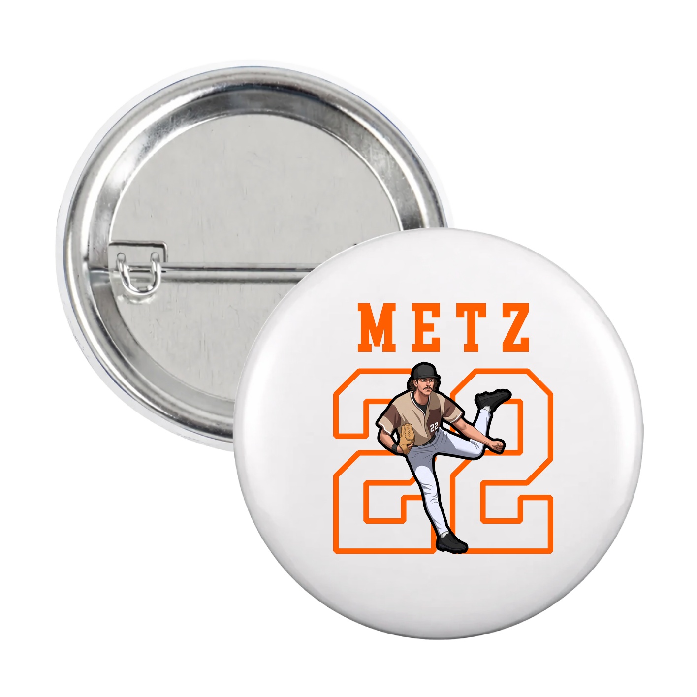 Game Day Button — Shirsey in White